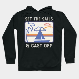 Sailing Boat Sails Captain Retro Sailors Hoodie